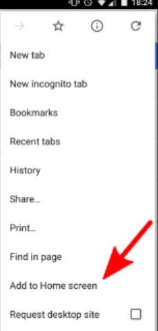 add to homepage option